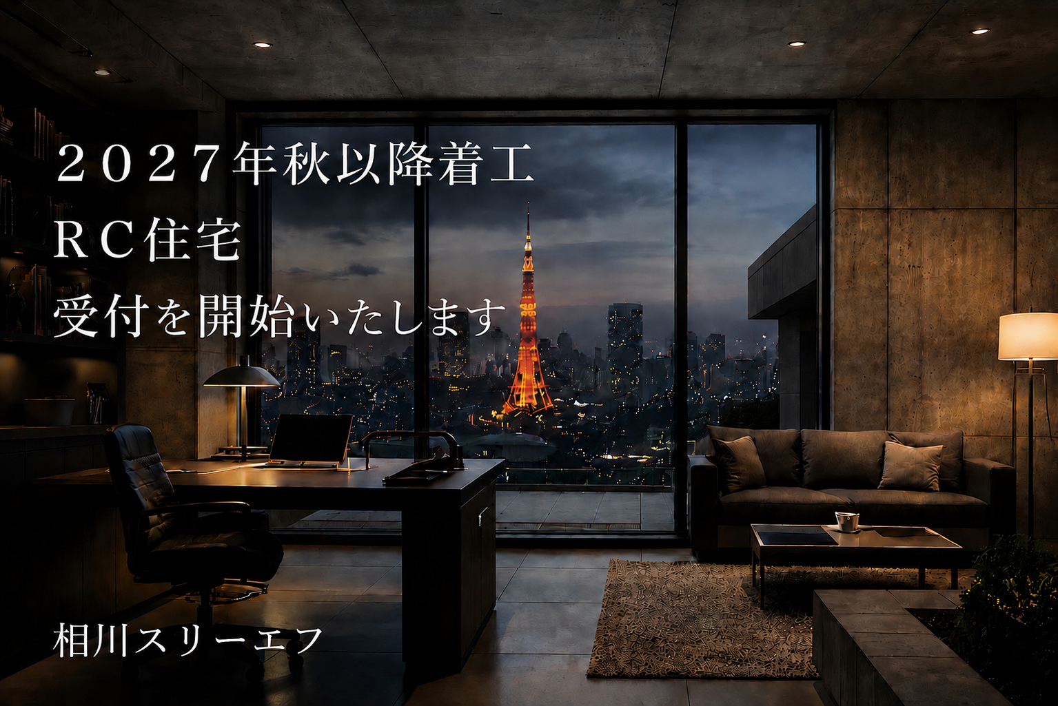 2027年秋以降着工のRC住宅 受付開始