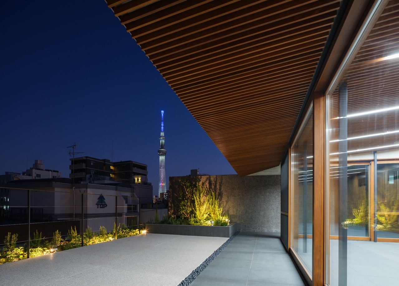 高級RC住宅から望む夜景